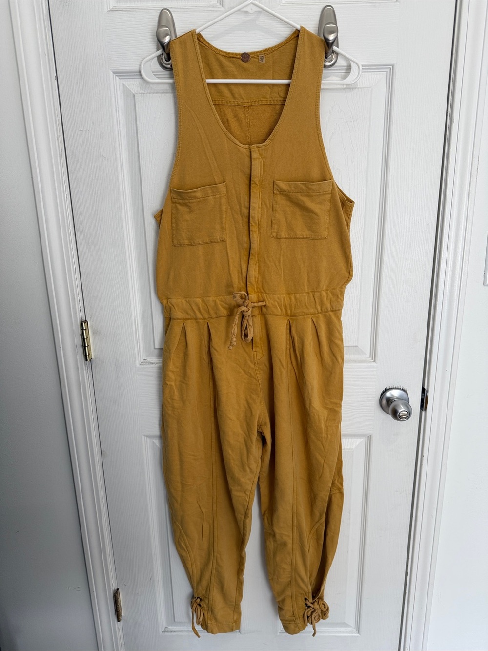*EUC* Free People FP One Billie Drawstring Coveralls, Spicy Chestnut, Sz XS